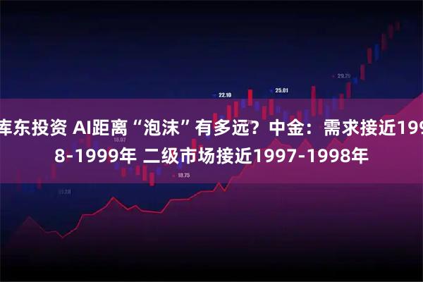 库东投资 AI距离“泡沫”有多远？中金：需求接近1998-1999年 二级市场接近1997-1998年
