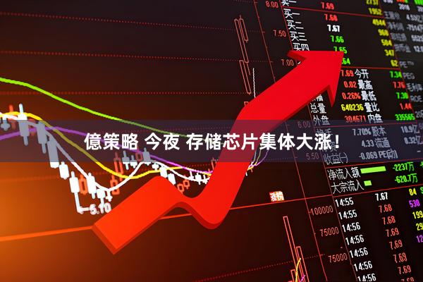 億策略 今夜 存储芯片集体大涨！