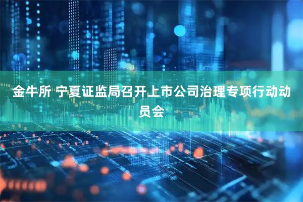 金牛所 宁夏证监局召开上市公司治理专项行动动员会