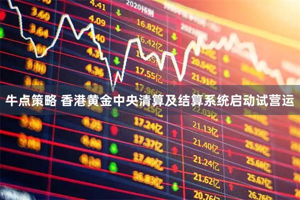 牛点策略 香港黄金中央清算及结算系统启动试营运